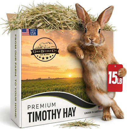 15 lb Premium Timothy Hay for Rabbits & Guinea Pigs | Farm Fresh Utah Grown (Copy)