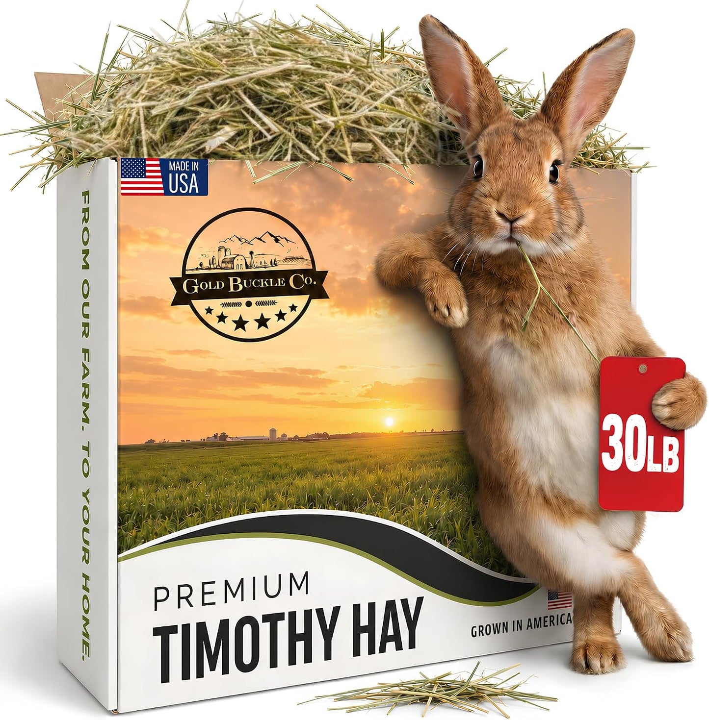 30 lb Premium Timothy Hay for Rabbits & Guinea Pigs | Farm Fresh Utah Grown (Copy) (Copy)